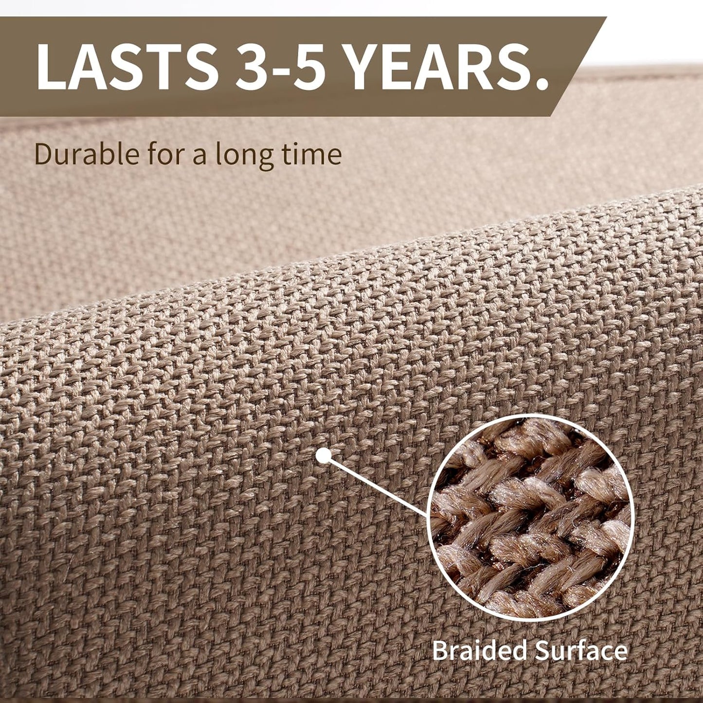 Beige Anti-Slip Absorbent Kitchen Mat 17"x30" Soft Cushioned Rug for Kitchen, Bathroom, Hallway