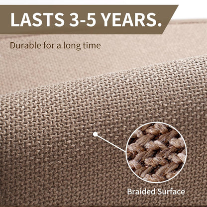 Beige Anti-Slip Absorbent Kitchen Mat 17"x30" Soft Cushioned Rug for Kitchen, Bathroom, Hallway
