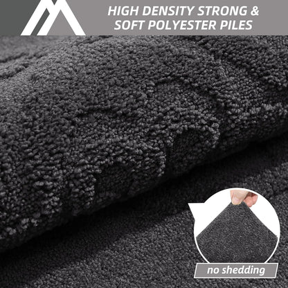 Vintage Embossed Anti-Slip Door Mat – Absorbent Dustproof Entryway Rug (1'8" x 2'8")